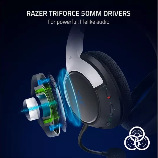 RAZER Kaira HyperSpeed Wireless Gaming Headset  White