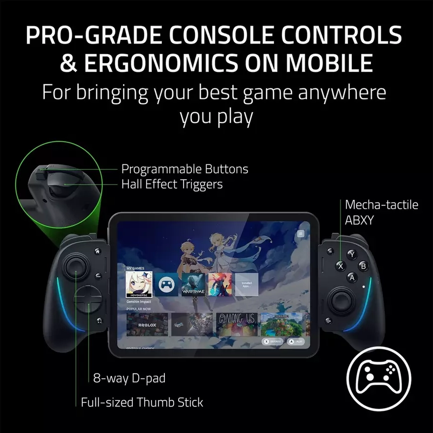 Razer Kishi Ultra USB-C Gaming Controller For Mobile - Black
