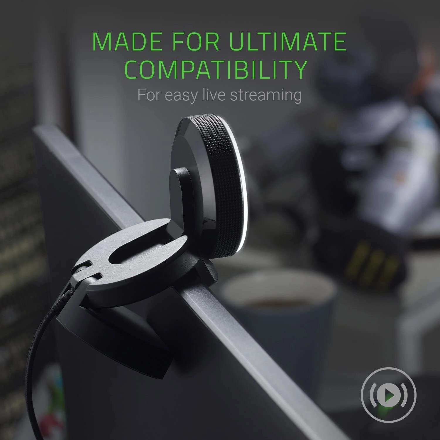Razer Kiyo - Streaming Camera with Ring Lighting - Black