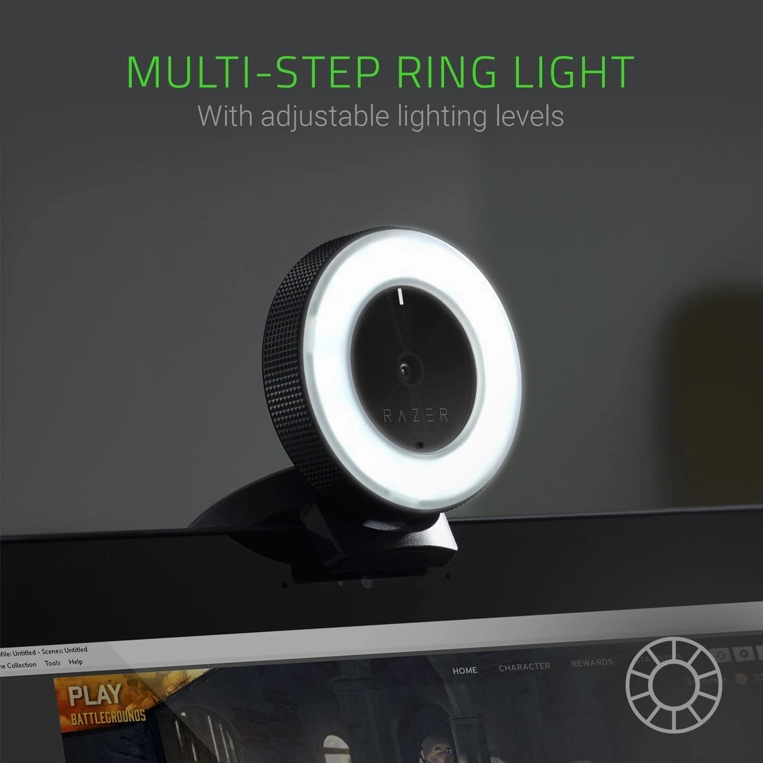 Razer Kiyo - Streaming Camera with Ring Lighting - Black
