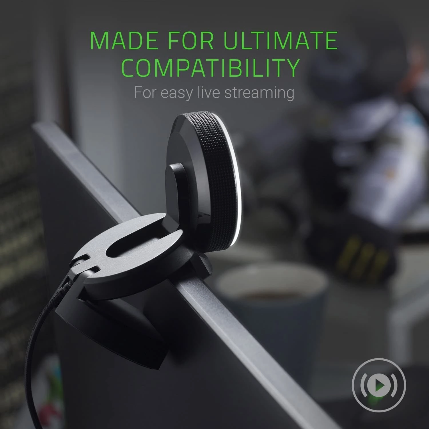 Razer Kiyo - Streaming Camera with Ring Lighting - Black