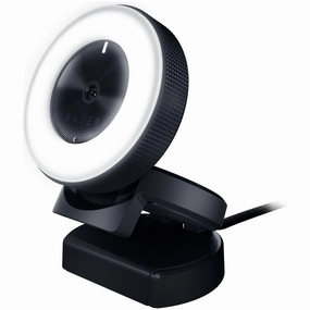 Razer Kiyo - Streaming Camera with Ring Lighting (USB Webcam, HD Video 720p, 60 FPS, Compatible with Open Broadcaster Software, Xsplit, Autofocus, Camera Clip, Tripod Connection) Black computing devices, pc accessories, cheap computer online