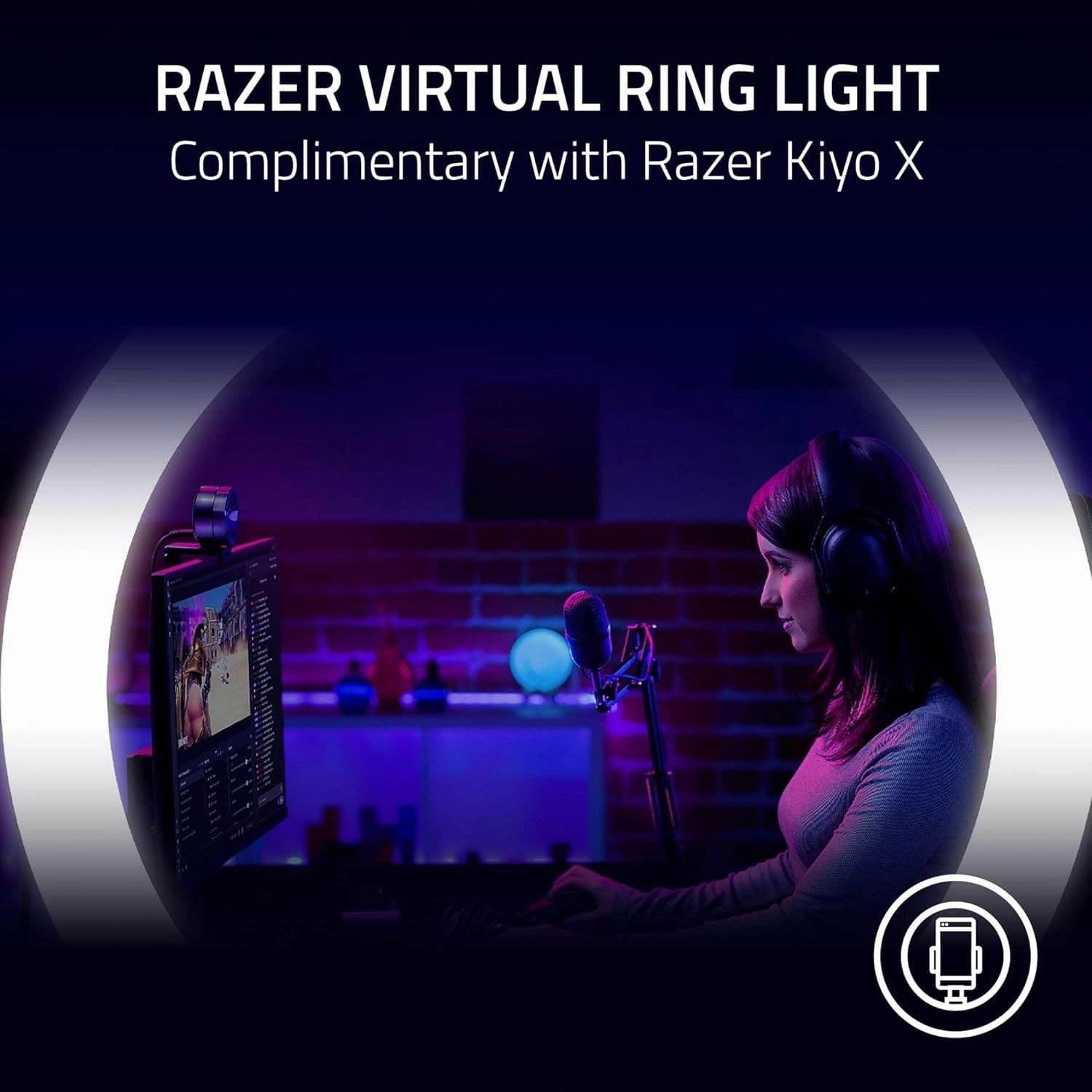 RAZER Kiyo X Full HD Streaming Webcam