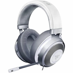 Razer Kraken - Cross-Platform Wired Gaming Headset for PC, PS4, Xbox One & Switch, 50mm Diaphragm, 3.5mm Cable with Inline Controls - White buy laptop online, cheap gaming laptop, best business laptops