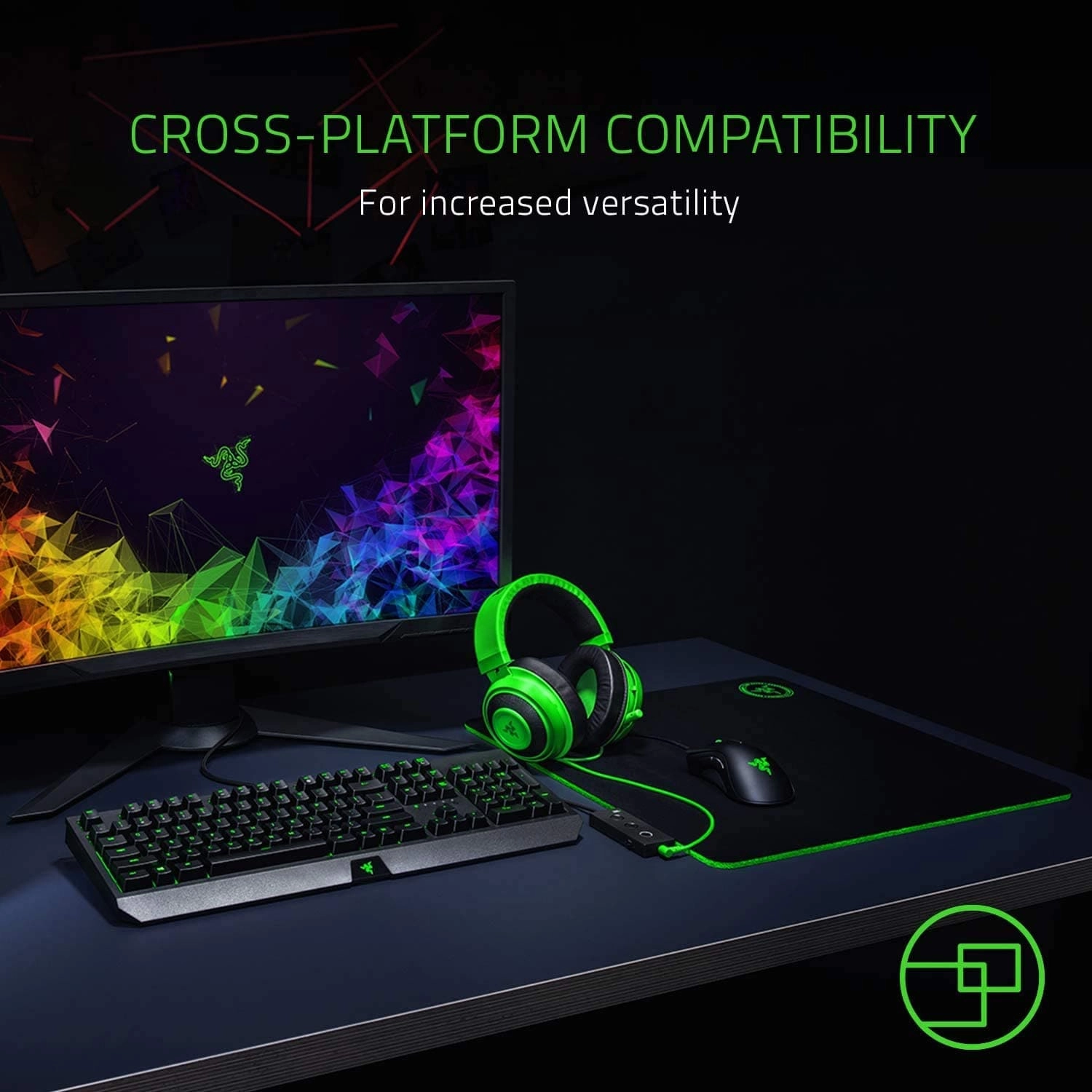 Razer Kraken Tournament Edition - Wired Gaming Headset with USB Audio Controller (THX Spatial Audio, Full Audio Controls, Custom-Tuned 50mm Drivers) Black