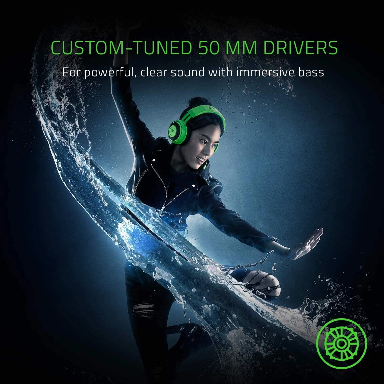 Razer Kraken Tournament Edition - Wired Gaming Headset with USB Audio Controller (THX Spatial Audio, Full Audio Controls, Custom-Tuned 50mm Drivers) Black