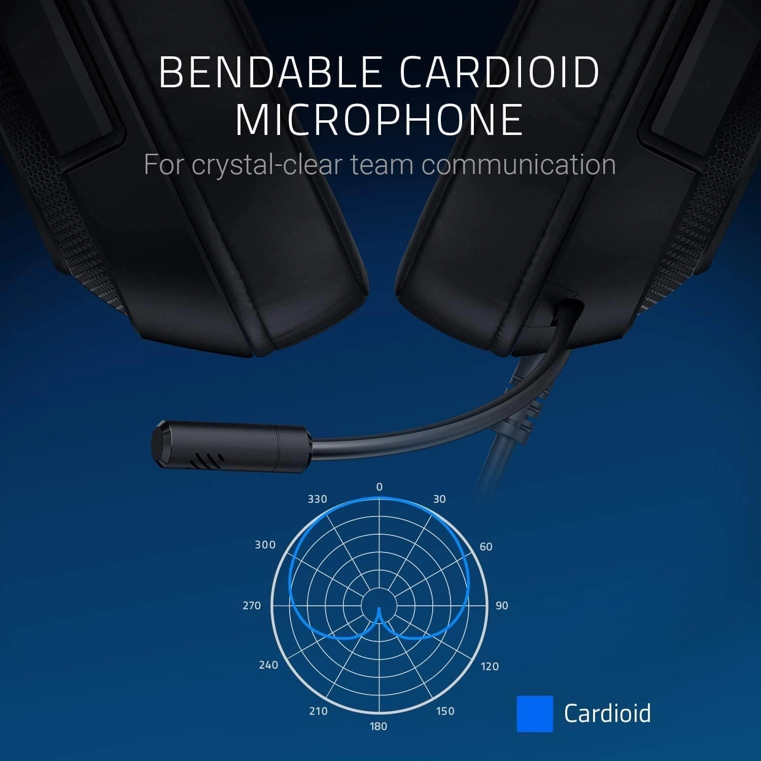 Razer Kraken X Console Gaming Headset - 7.1 Surround Sound, Lightweight, Bendable Mic, PC/Xbox/PS4/Switch, Blue/Black