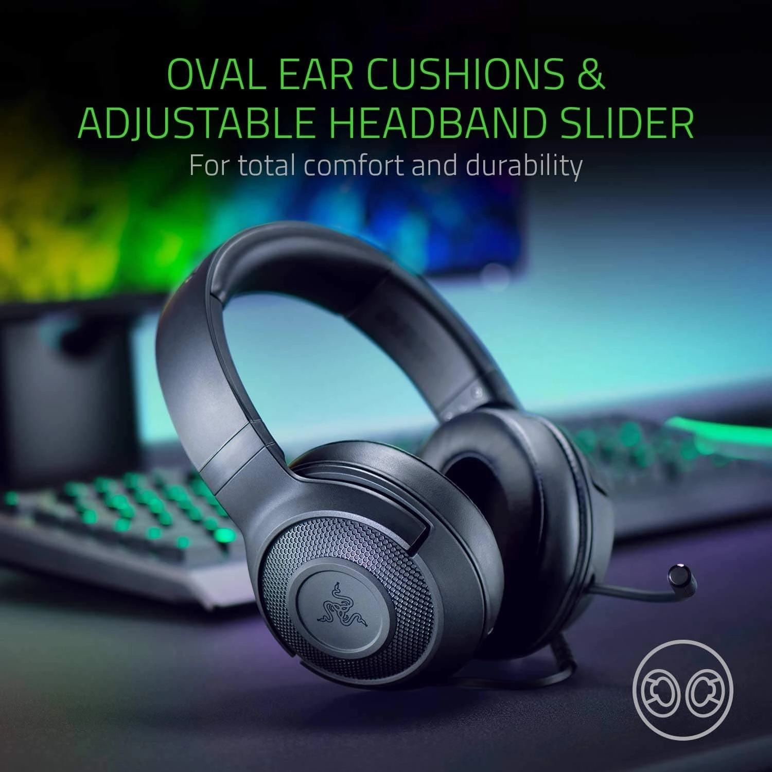 RAZER Kraken X Lite 7.1 Gaming Headset - Black