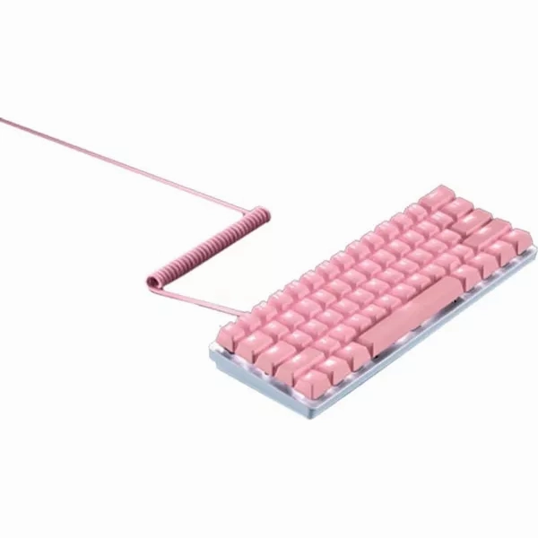 RAZER PBT Keycap & Coiled Cable - UK/US Layout, Quartz Pink computing devices, pc accessories, cheap computer online
