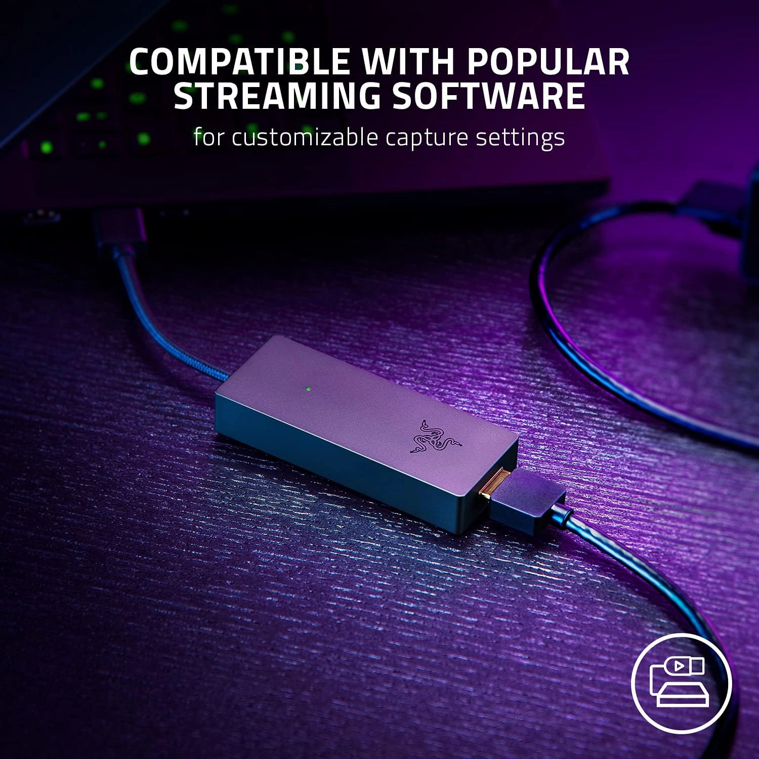 Razer Ripsaw X - USB Capture Card with 4K Camera Connection for Full 4K Streaming (4K 30FPS Capture, HDMI 2.0, USB 3.0, Plug and Play, Streaming Software Compitable, Compact Form Factor) Black