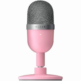 Razer Seiren Mini USB Condenser Microphone for Streaming, Supercardioid Polar Pattern, Tiltable Stand, Integrated Shock Absorber - Quartz Pink computing devices, pc accessories, cheap computer online
