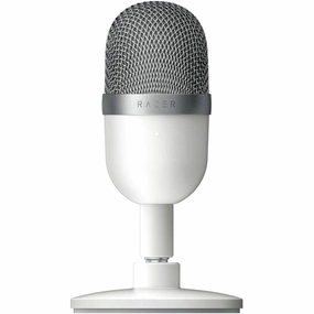 Razer Seiren Mini USB Streaming Microphone: Precise Supercardioid Pickup Pattern - Professional Recording Quality - Ultra-Compact Build - Heavy-Duty Tilting Stand - Shock Resistant - Mercury White computing devices, pc accessories, cheap computer online