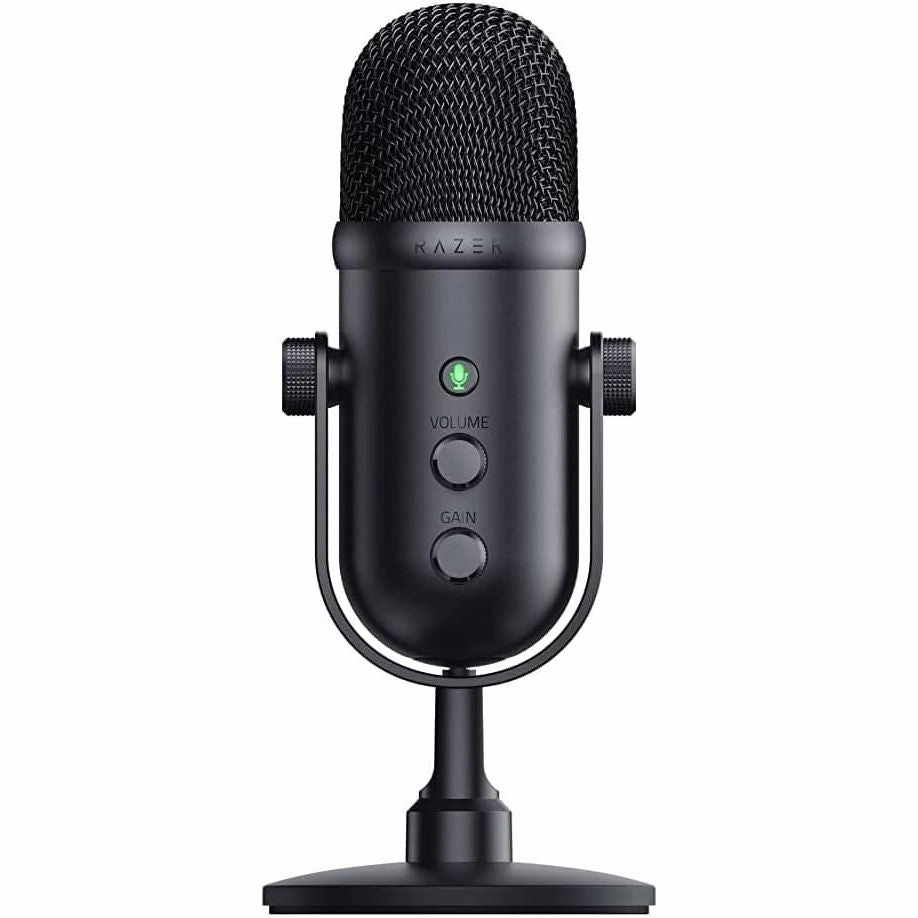 Razer Seiren V2 Pro - Professional-Grade USB Microphone for Streamers- Black computing devices, pc accessories, cheap computer online