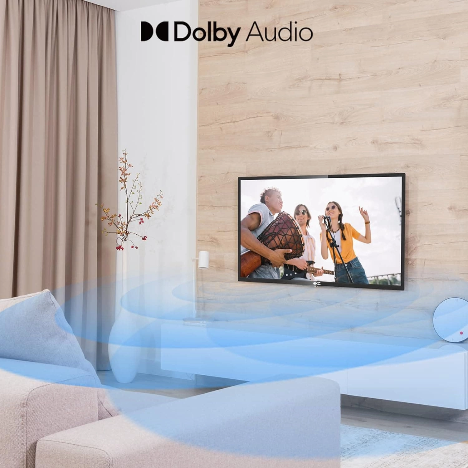 RCA 32-Inch HD LED TV RB32H2-UK with Dolby Audio, HDMI, VGA, SCART, USB Media Player, DVB-T2/C, Digital Audio Output