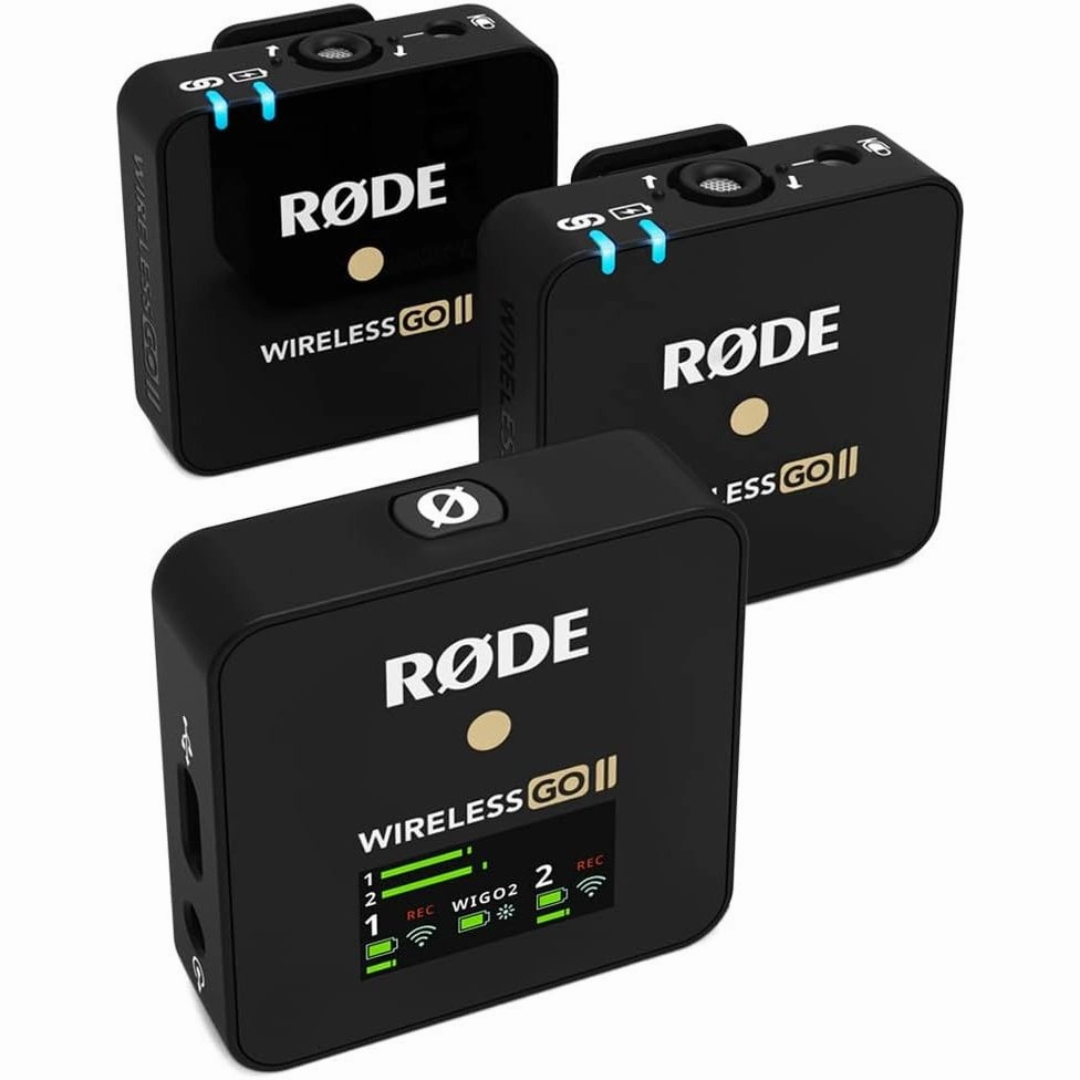 RDE Wireless GO II Ultra-compact Dual-channel Wireless Microphone System with Built-in Microphones, On-board Recording and 200m Range for Filmmaking, Interviews and Content Creation nintendo switch accessories, buy nintendo switch, best switch games