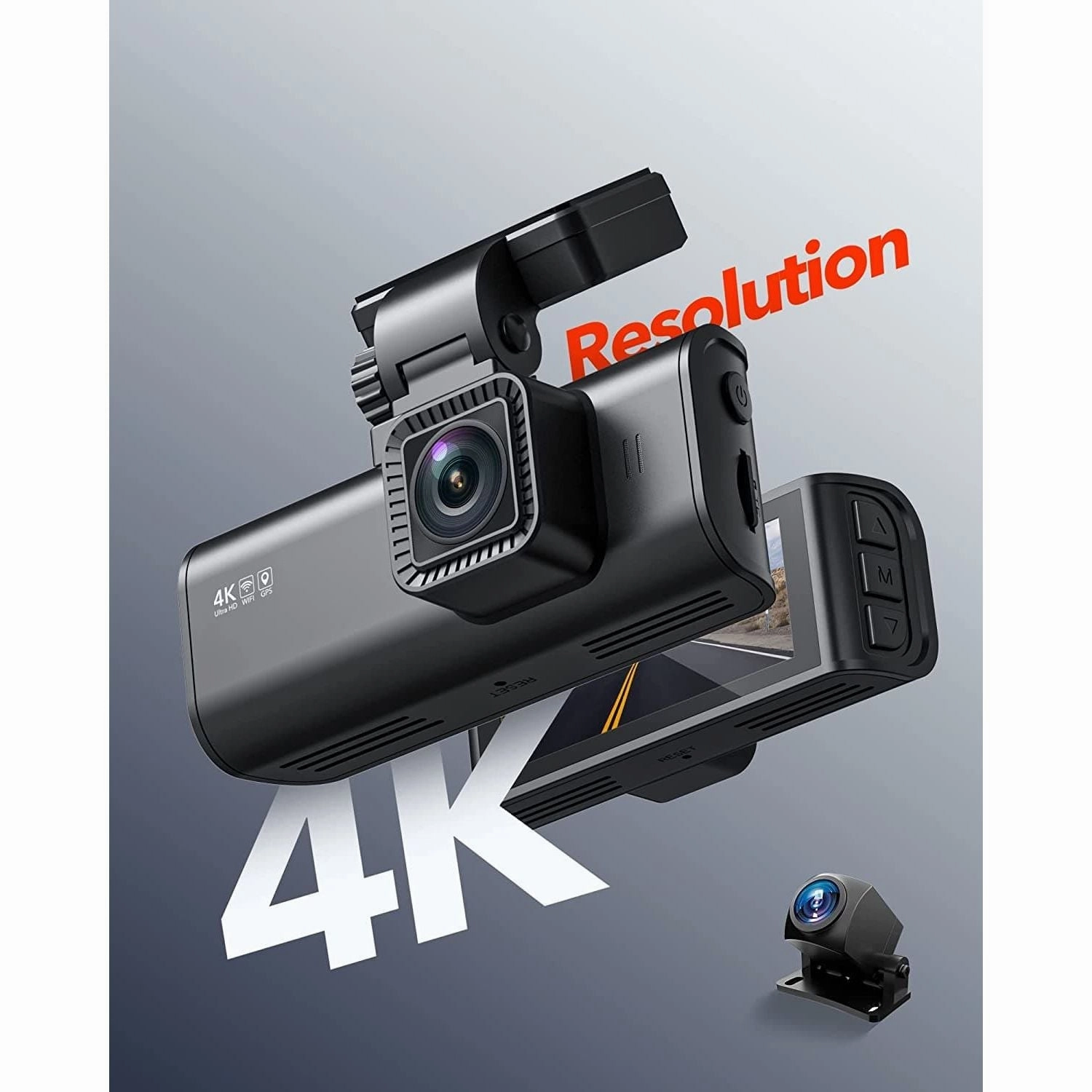 REDTIGER F7N Dash Cam 4K with WiFi GPS Front 4K/2.5K and Rear 1080P Dual Dash Camera for Cars,3.18" Display Dashcam,170 Wide Angle Dashboard Camera Recorder,Parking Monitor,Support 256GB Max