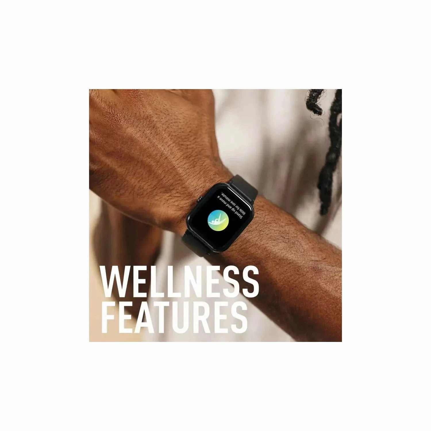 Reflex Active Series 23 Black Strap Smart Watch