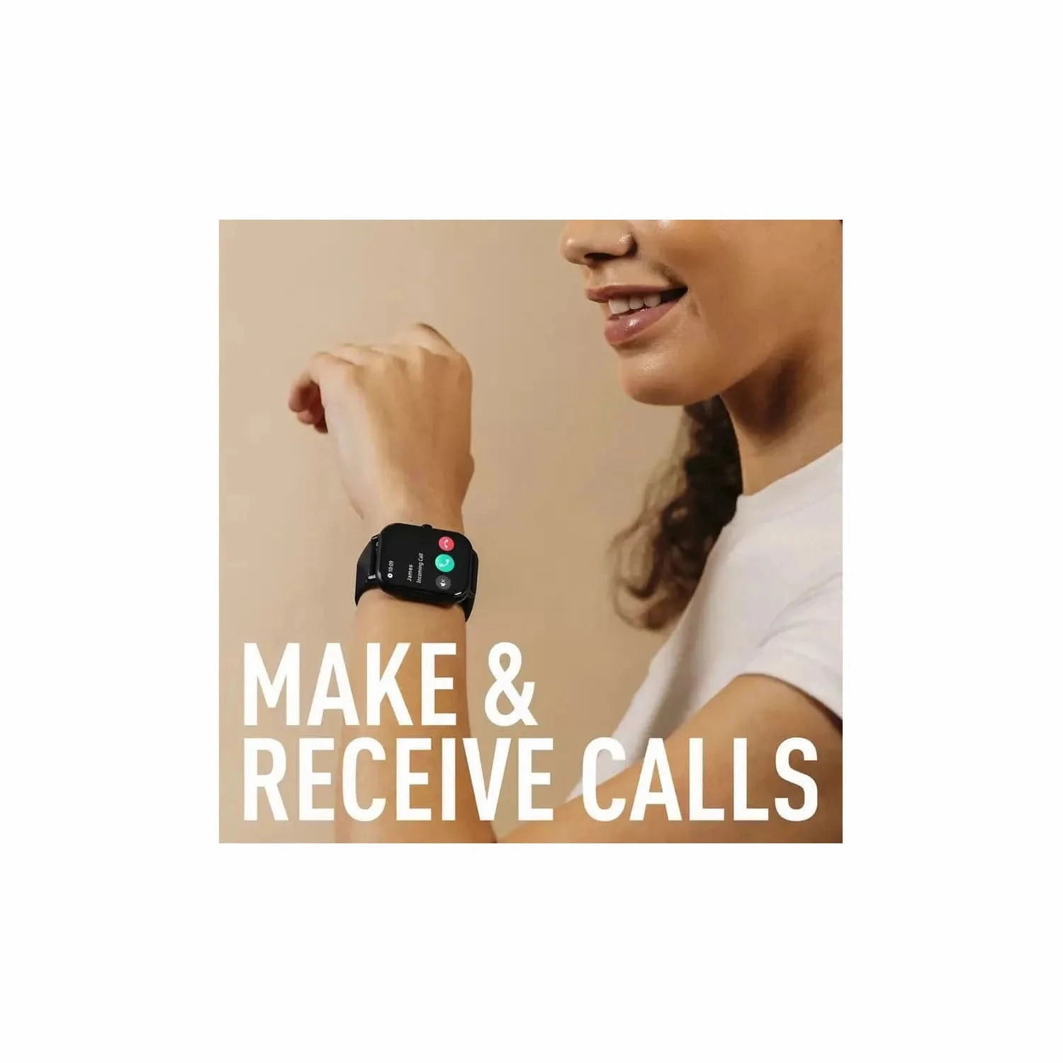 Reflex Active Series 23 Black Strap Smart Watch
