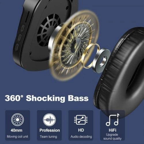 REMAX RB-750HB Wireless Gaming Bluetooth V5.0 Headphone (Black)