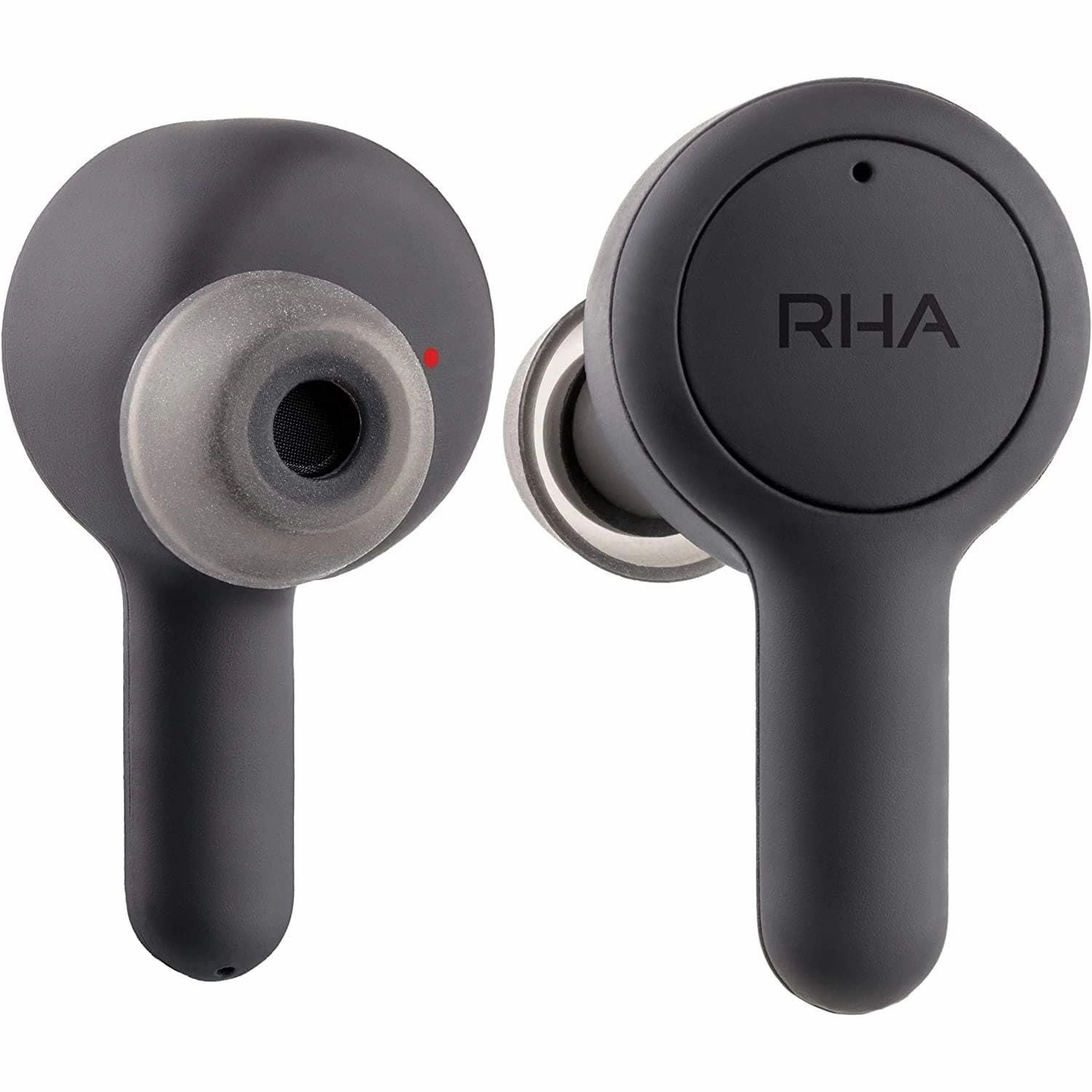 RHA Trueconnect - Carbon Black: True Wireless Earbuds with Bluetooth 5 & Sweatproof for Sport Activity