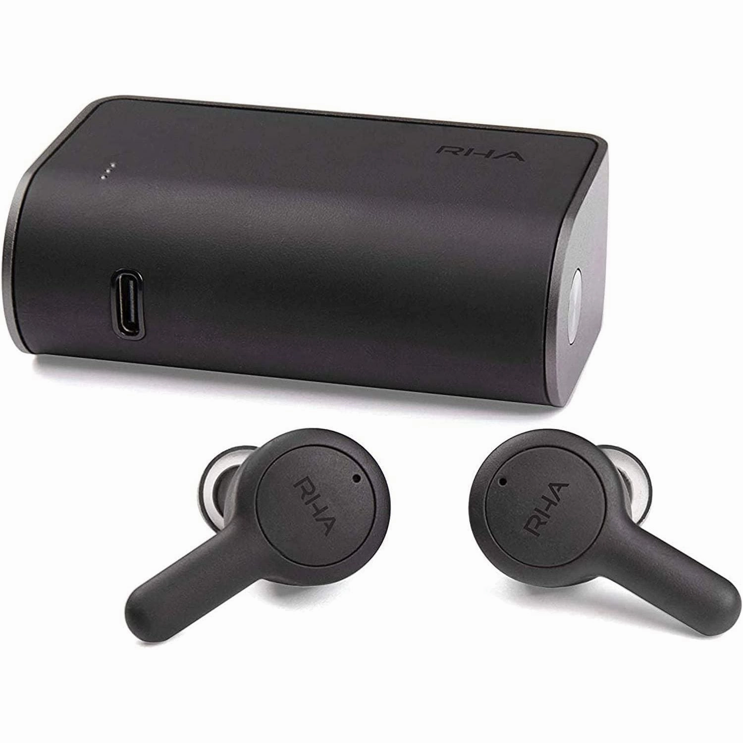 RHA Trueconnect - Carbon Black: True Wireless Earbuds with Bluetooth 5 & Sweatproof for Sport Activity wireless headphones, best over ear headphones, noise cancelling headphones