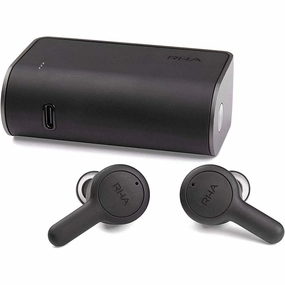 RHA Trueconnect - Carbon Black: True Wireless Earbuds with Bluetooth 5 & Sweatproof for Sport Activity over ear headphones,wireless earphones,headphone accessories,bluetooth earbuds