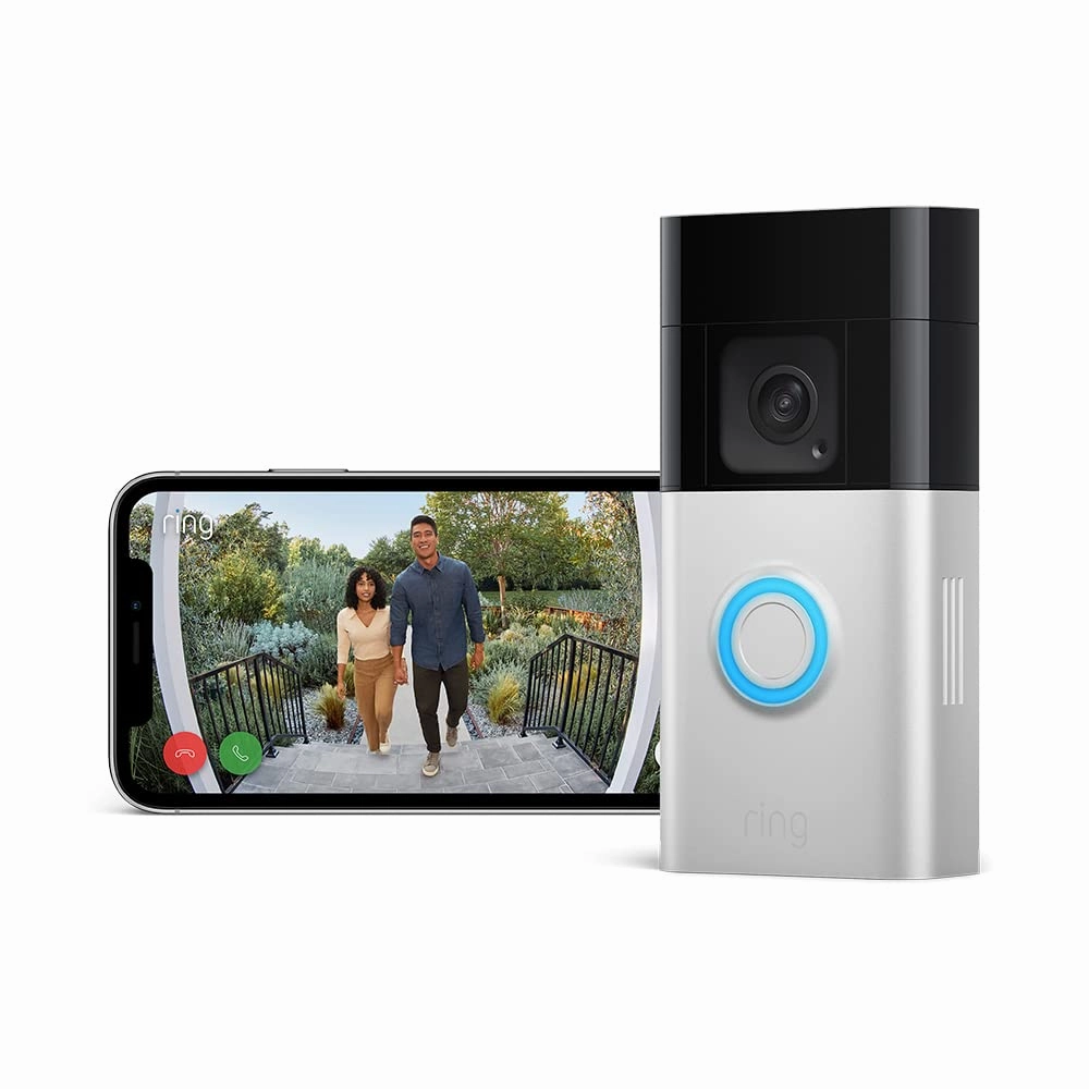 Ring Battery Video Doorbell Plus DIY Wireless Security Camera with Advanced Features