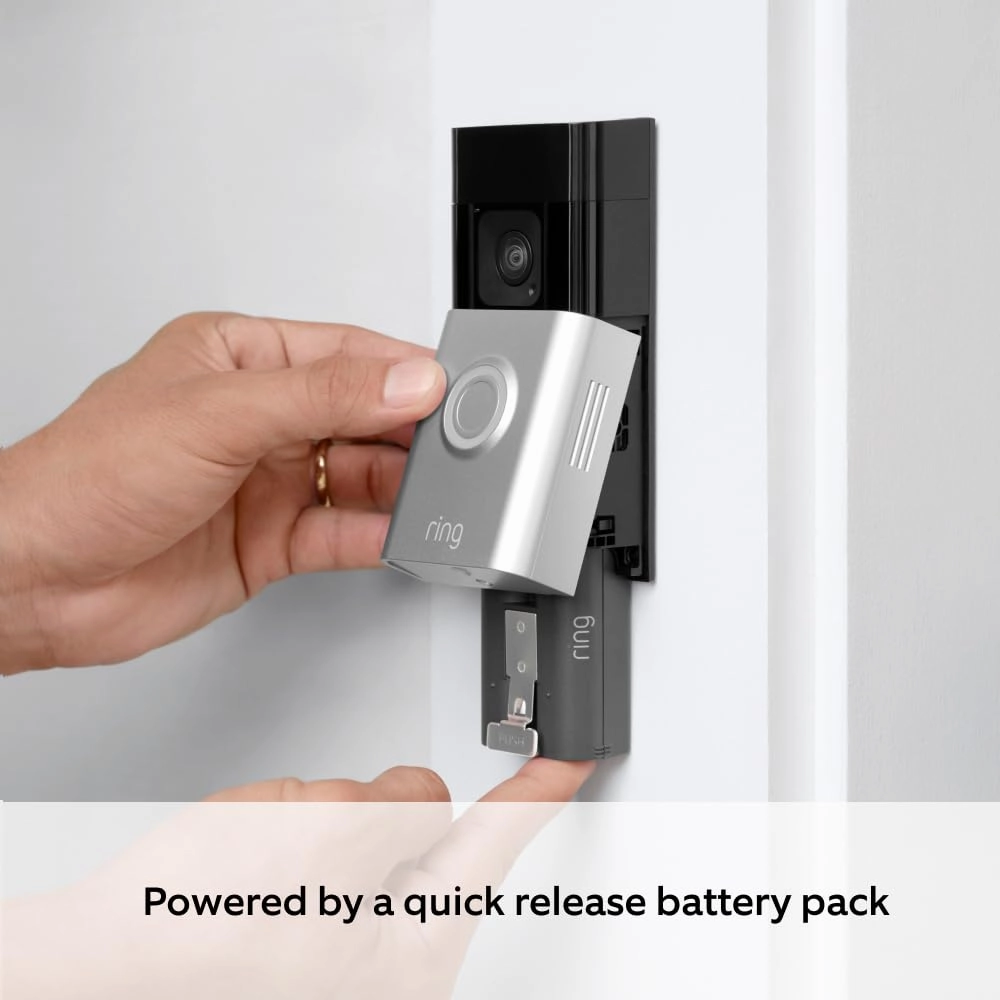 Ring Battery Video Doorbell Plus DIY Wireless Security Camera with Advanced Features