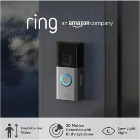 Ring Battery Video Doorbell Pro Wireless Security Camera with Advanced Features camera and photography, photography gear, professional camera kits