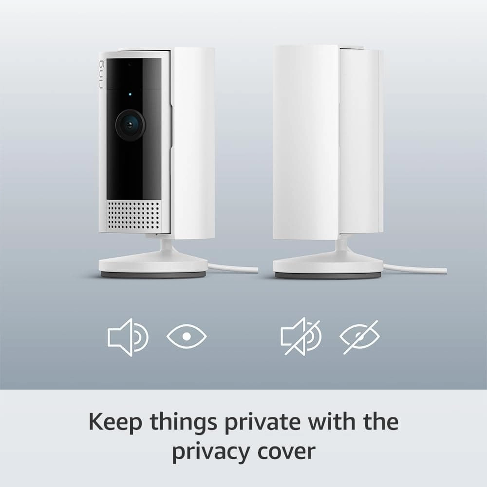 Ring Indoor Camera (2nd Gen) by Amazon  1080p HD Plug-In Pet Security Camera with Two-Way Talk, Wi-Fi, Privacy Cover, DIY Setup CCTV Alternative