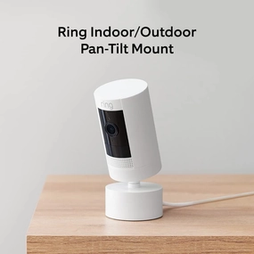 Ring Indoor/Outdoor Pan-Tilt Mount for Stick Up Cam Plug-In (Power adapter and camera not included) | White camera accessories, dslr camera accessories, best camera tripod