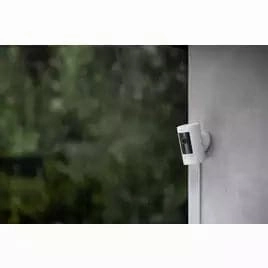 Ring Outdoor Camera Plug-In (Stick Up Cam) | HD outdoor Security Camera with 1080p video, Two-Way Talk, Wifi, Works with Alexa | alternative to CCTV system