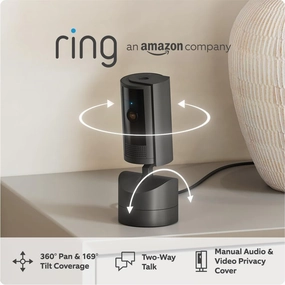 Ring Pan-Tilt Indoor Camera Plug-In Pet and Home Security Camera 360 Coverage, HD Video, and Two-Way Talk xbox console, buy xbox series x, xbox accessories online