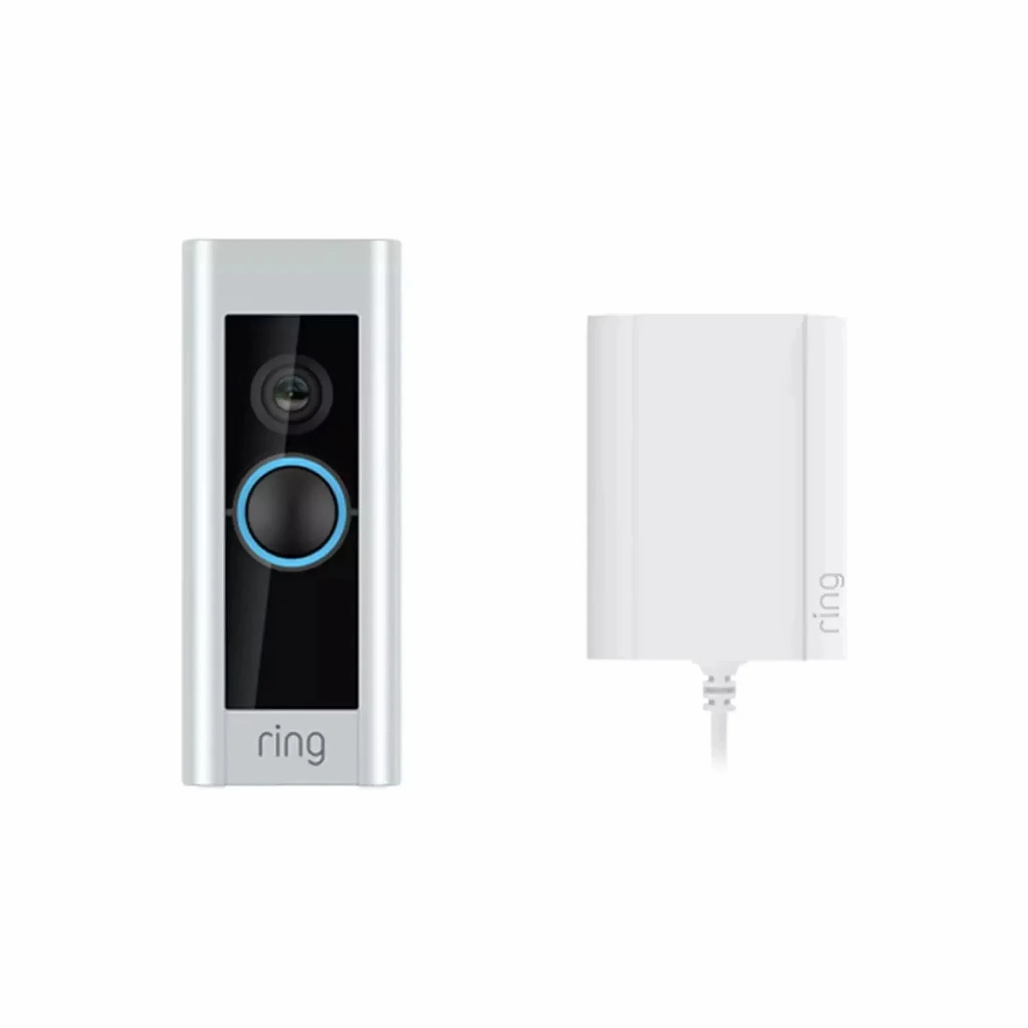 Ring Smart Video Doorbell Pro With Plug In Adaptor - Silver xbox console, buy xbox series x, xbox accessories online