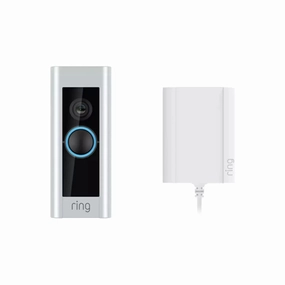 Ring Smart Video Doorbell Pro With Plug In Adaptor - Silver xbox console, buy xbox series x, xbox accessories online