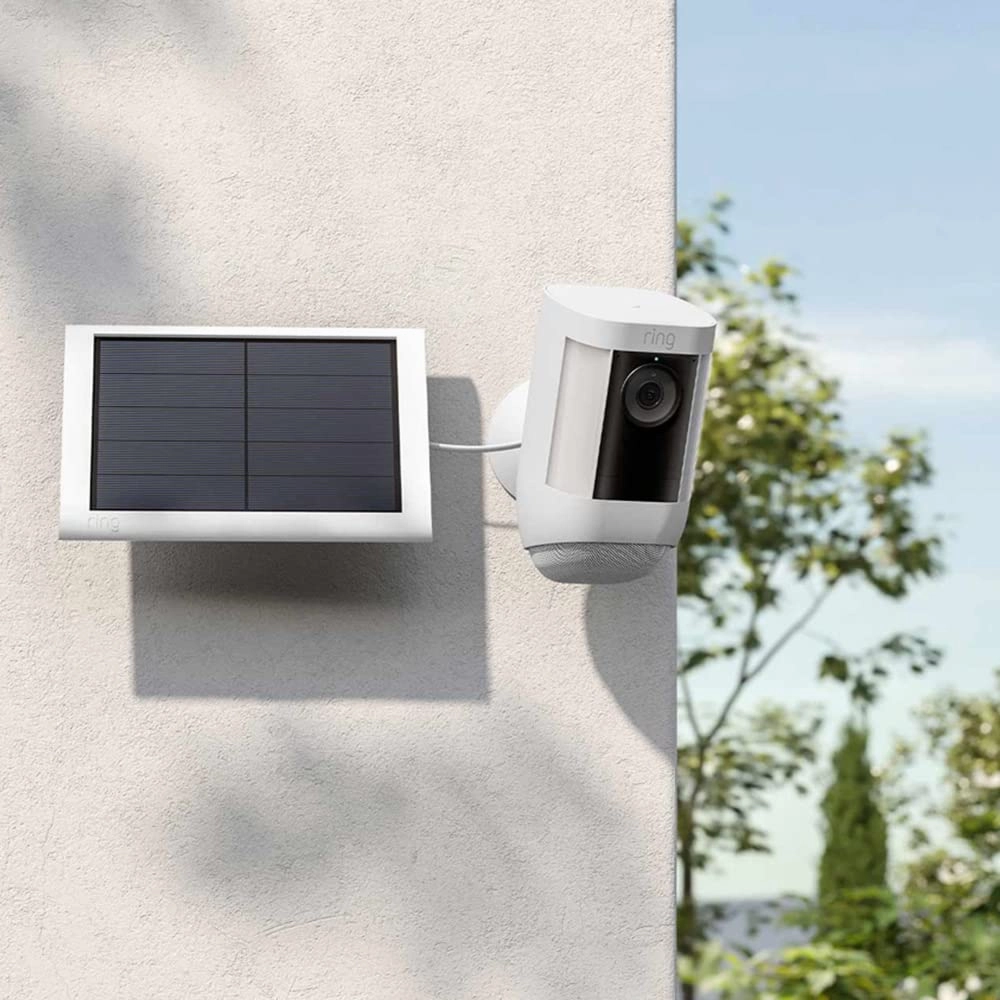 Ring Solar Panel (2nd Gen) 4W USB-C Charger for Spotlight Cam Plus & Pro White