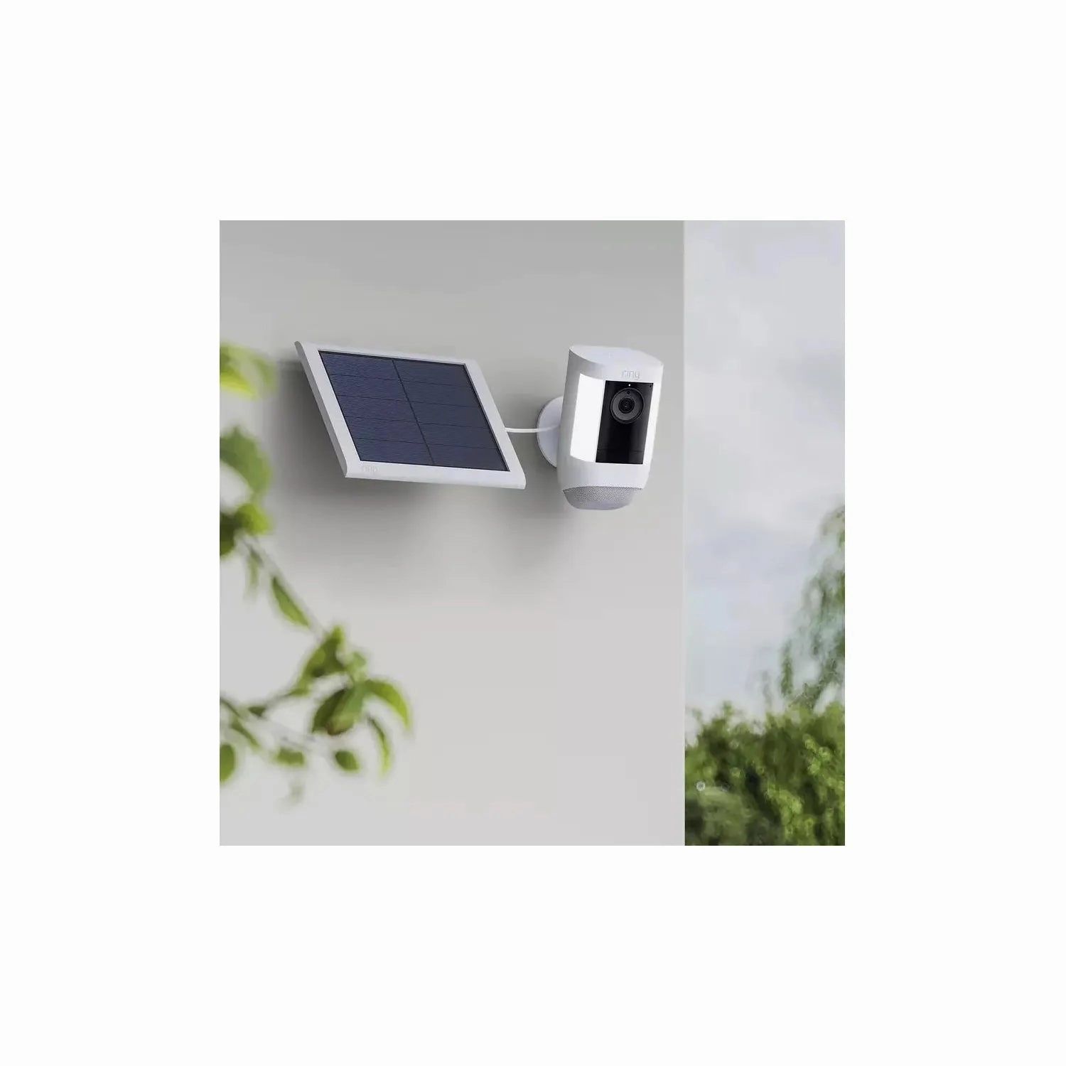 Ring Solar Panel (2nd Gen) 4W USB-C Charger for Spotlight Cam Plus & Pro White