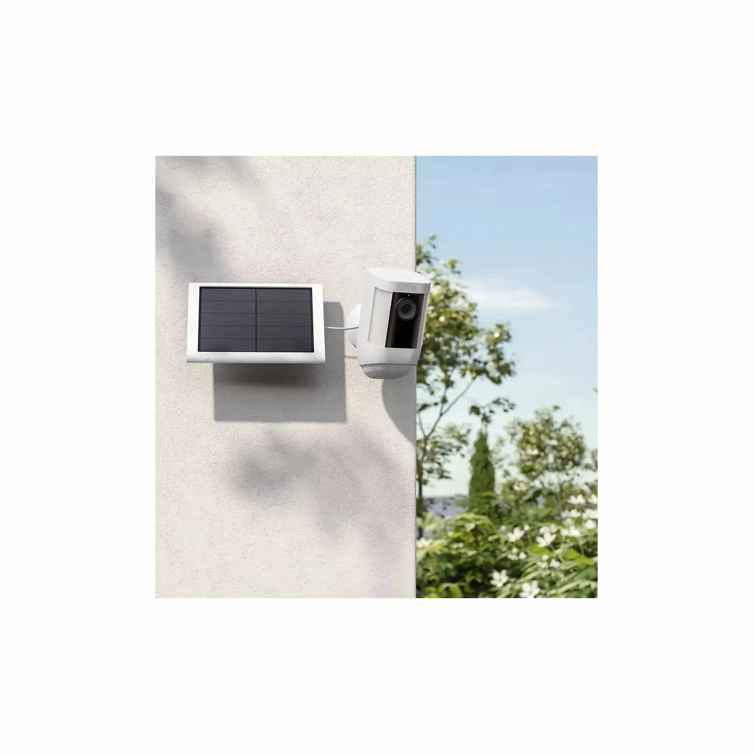 Ring Solar Panel (2nd Gen) 4W USB-C Charger for Spotlight Cam Plus & Pro White