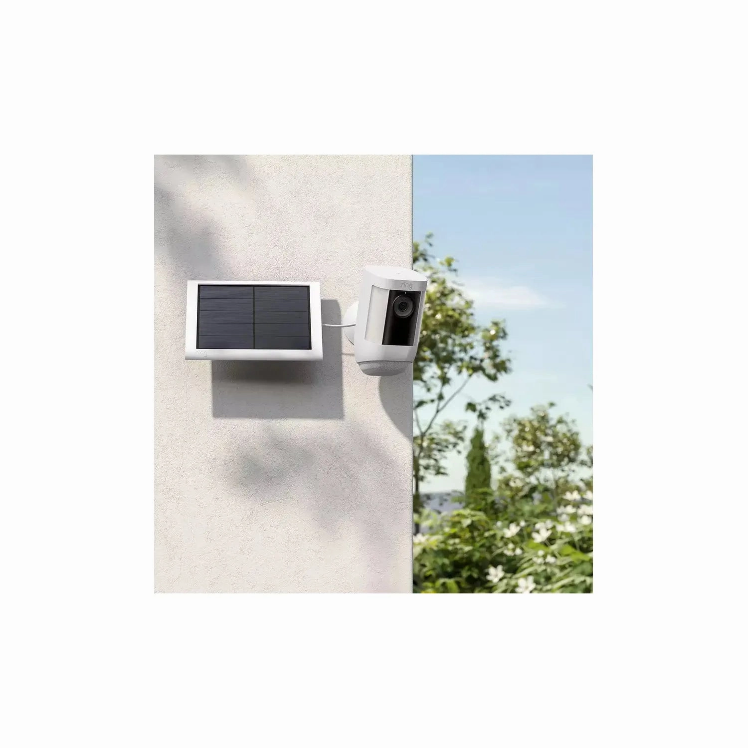 Ring Solar Panel (2nd Gen) 4W USB-C Charger for Spotlight Cam Plus & Pro White