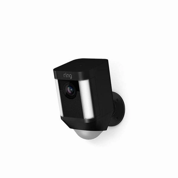 Ring Spotlight Cam Battery by Amazon | HD Security Camera with LED Spotlight, Alarm, Two-Way Talk, Battery Operated