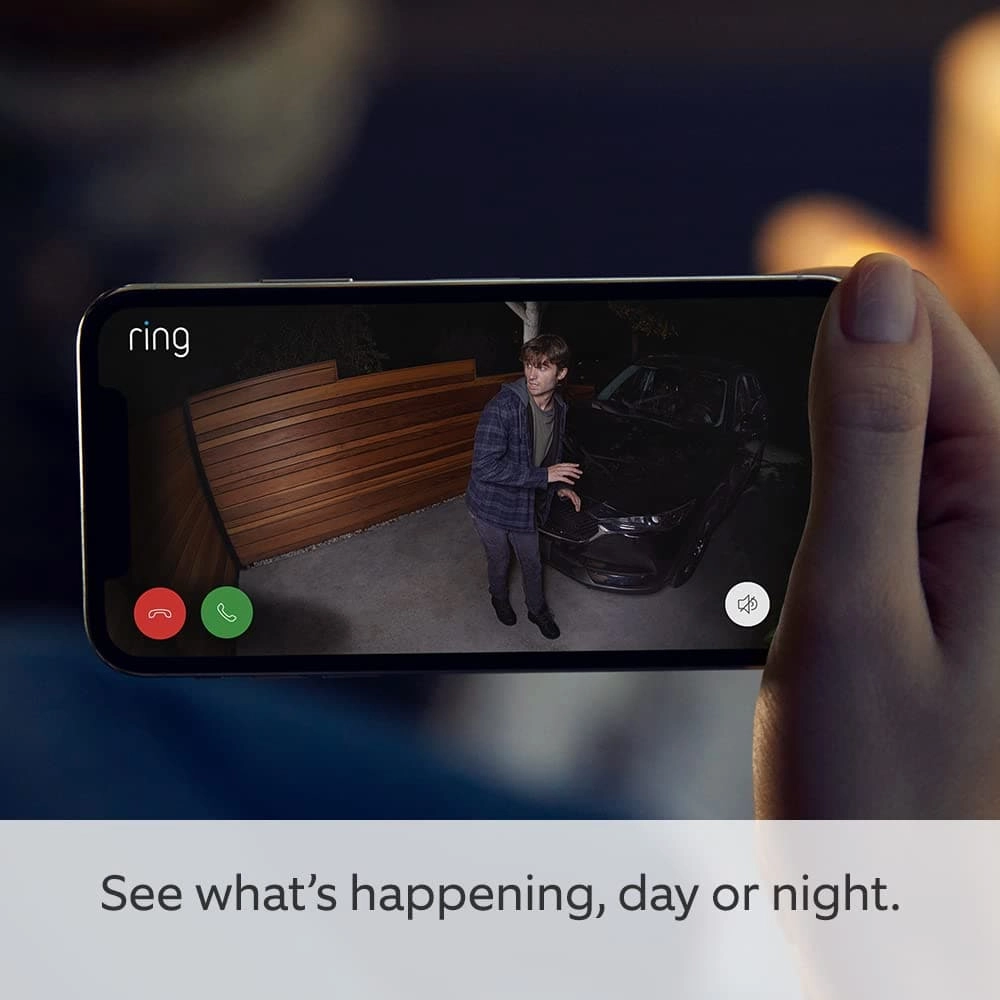 Ring Spotlight Cam Plus Battery Security Camera White