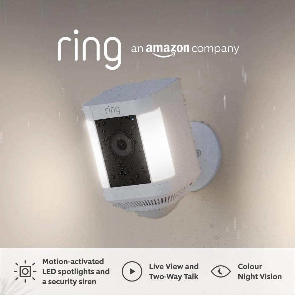 Ring Spotlight Cam Plus Battery Security Camera White xbox console, buy xbox series x, xbox accessories online