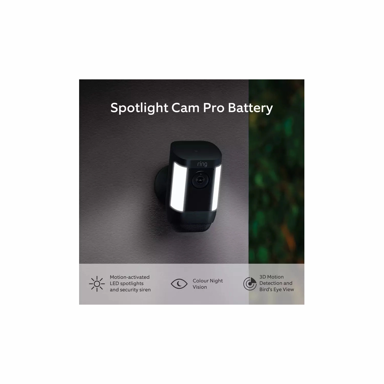 Ring Spotlight Cam Pro Battery Security Camera - Black