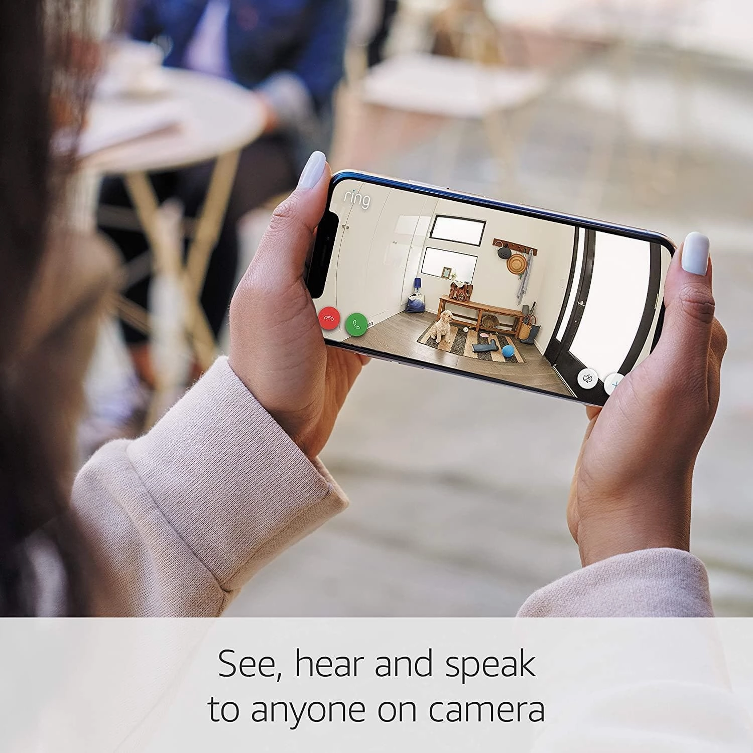 Ring Stick Up Cam, HD Outdoor Wired Home Security Camera System with Two-Way Talk, Works with Alexa