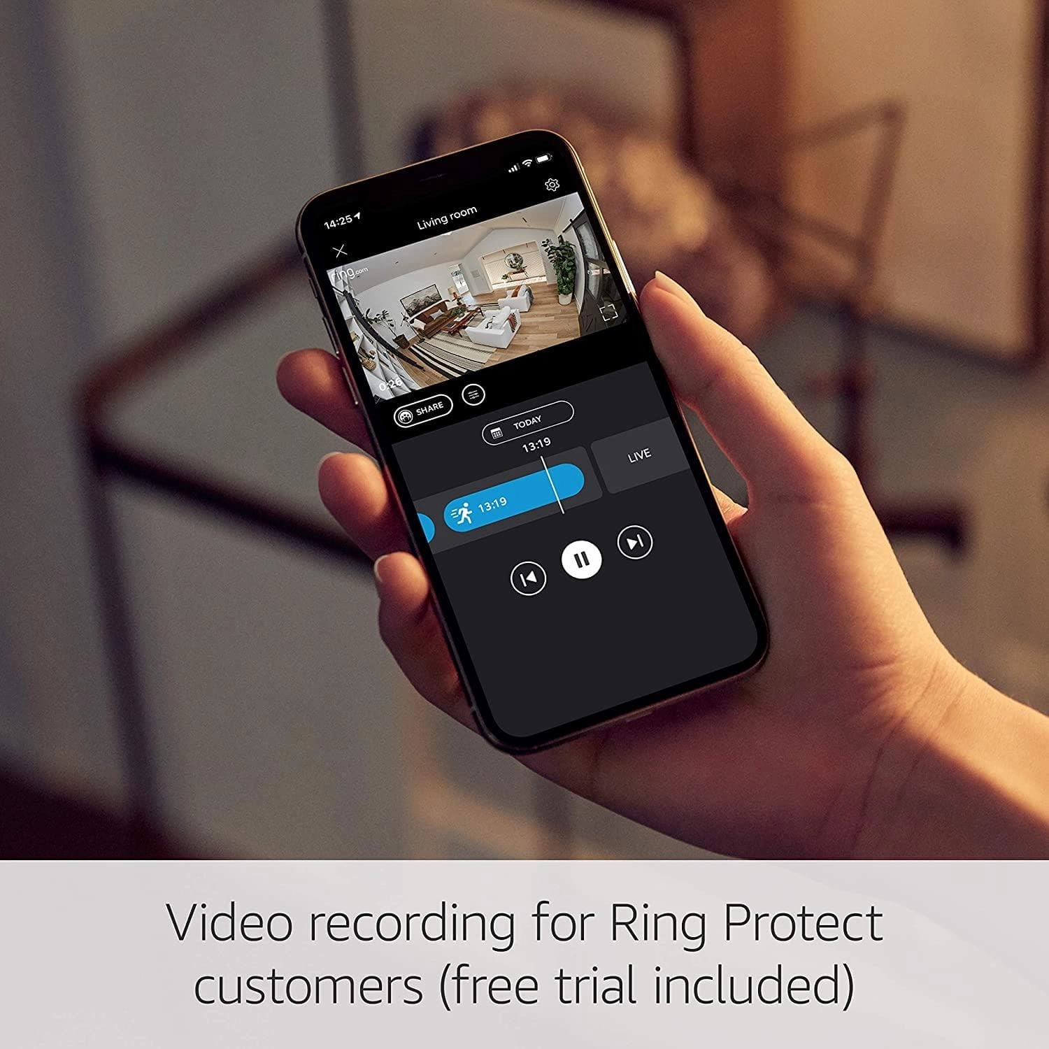 Ring Stick Up Cam, HD Outdoor Wired Home Security Camera System with Two-Way Talk, Works with Alexa
