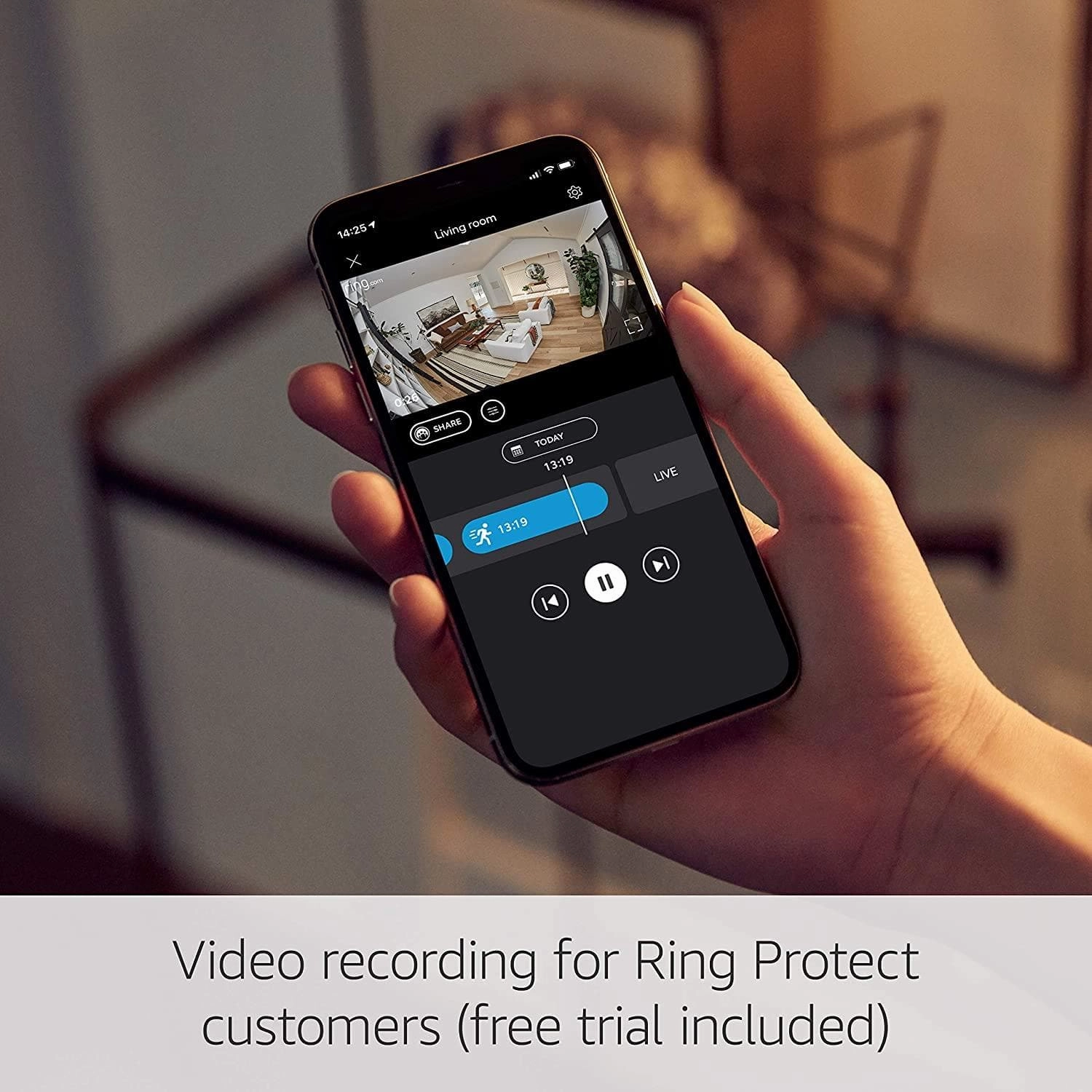 Ring Stick Up Cam, HD Outdoor Wired Home Security Camera System with Two-Way Talk, Works with Alexa