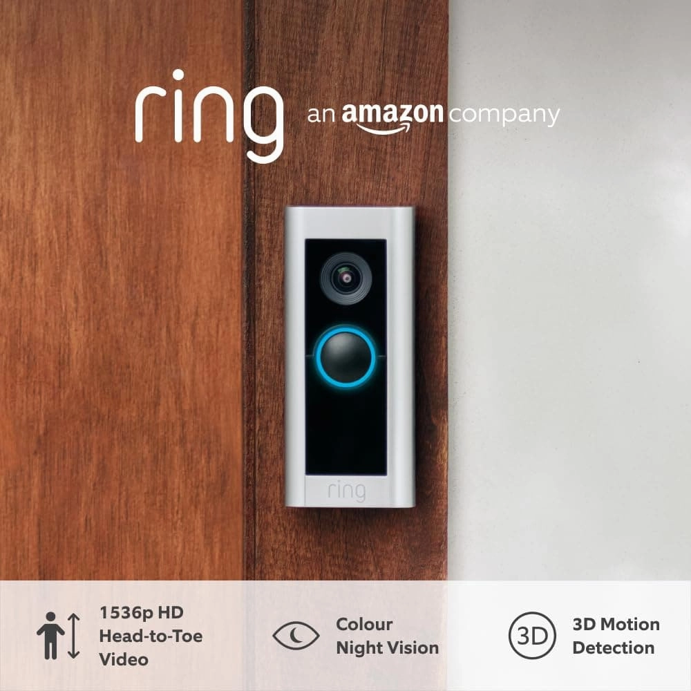 Ring Video Doorbell Pro 2 by Amazon | Doorbell camera, HD  Video, Head to Toe Video, 3D Motion Detection, Wifi, hardwired (existing doorbell wiring required) | 30-day free trial of Ring Protect xbox console, buy xbox series x, xbox accessories online