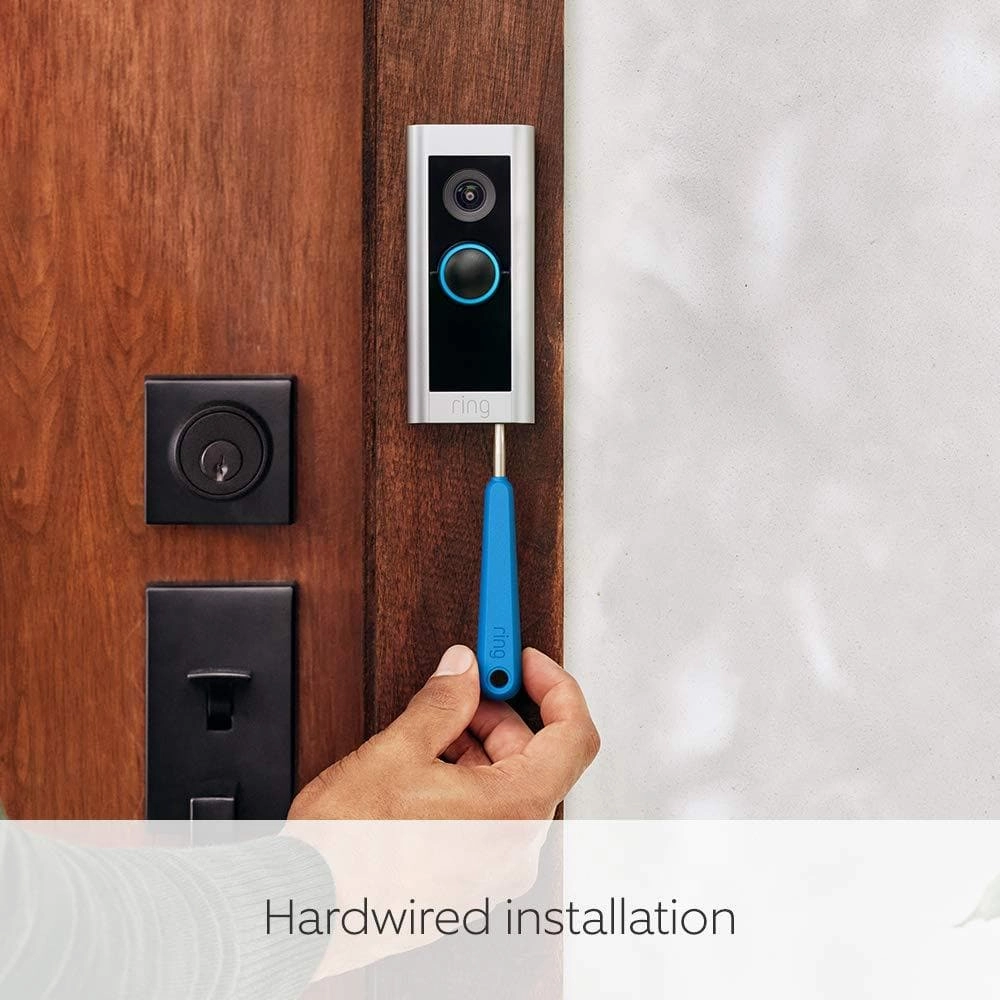 Ring Video Doorbell Pro 2, HD Head to Toe Video, 3D Motion Detection, hardwired installation (existing doorbell wiring required), With 30-day free trial of Ring Protect Plan