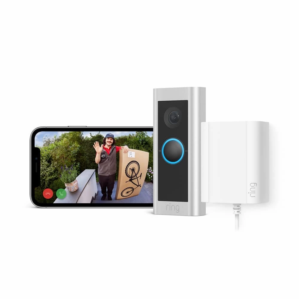 RING Video Doorbell Pro 2 with Plug-In Adapter