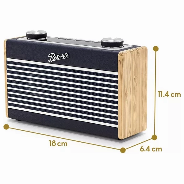 ROBERTS Rambler Uno Portable DAB /FM Retro Bluetooth Radio  Navy Blue